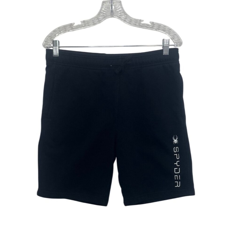 Spyder Boys Athletic Shorts‎ Kids XL 18/20 Black Cotton Blend